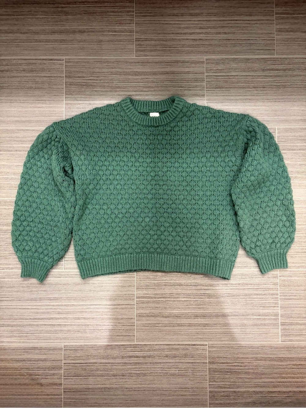 A new day green sweater